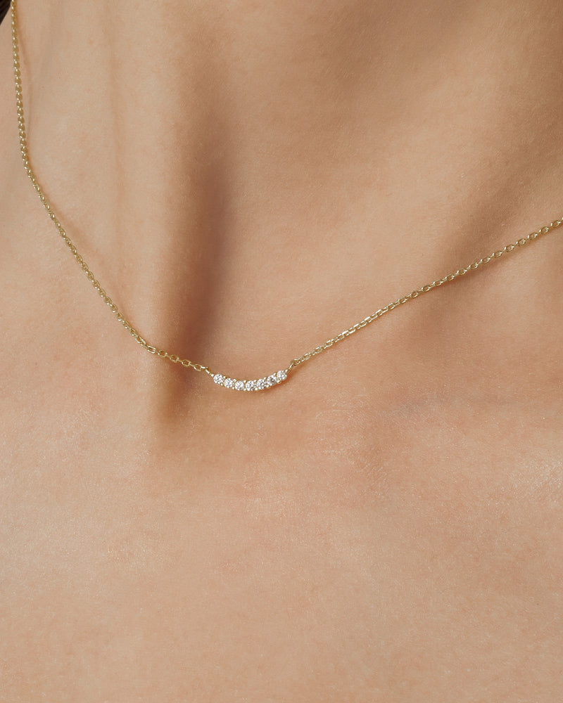 Pave Smile Necklace