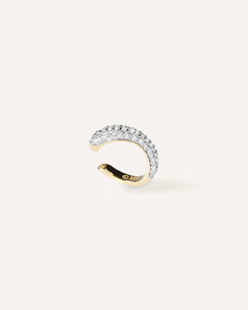 Wave Pave Earcuff