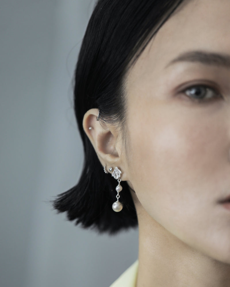 Two Way Gemstone and Pearl Earrings