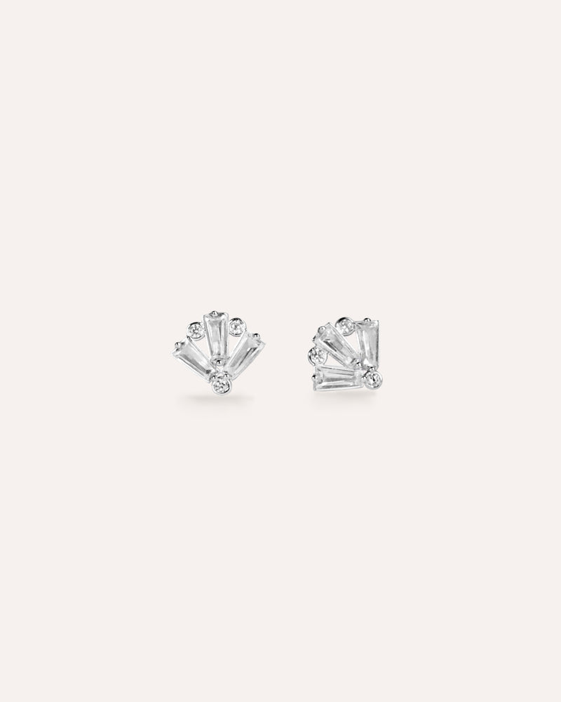 Two Way Gemstone and Pearl Earrings