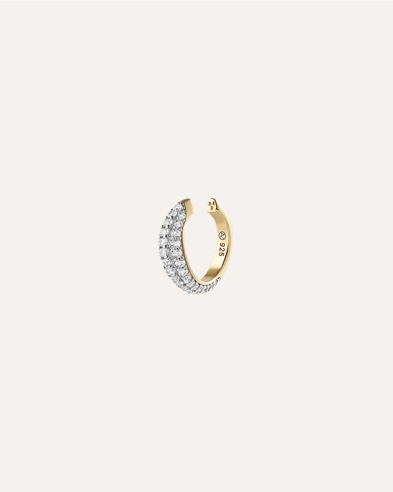 Wave Pave Earcuff