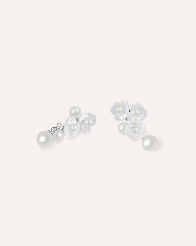 Flora Mother of Pearl Earrings