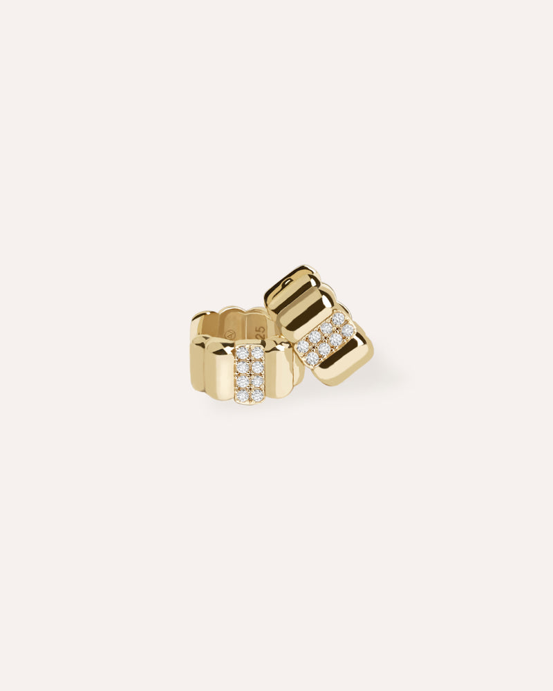Cara Pave Bold Earrings