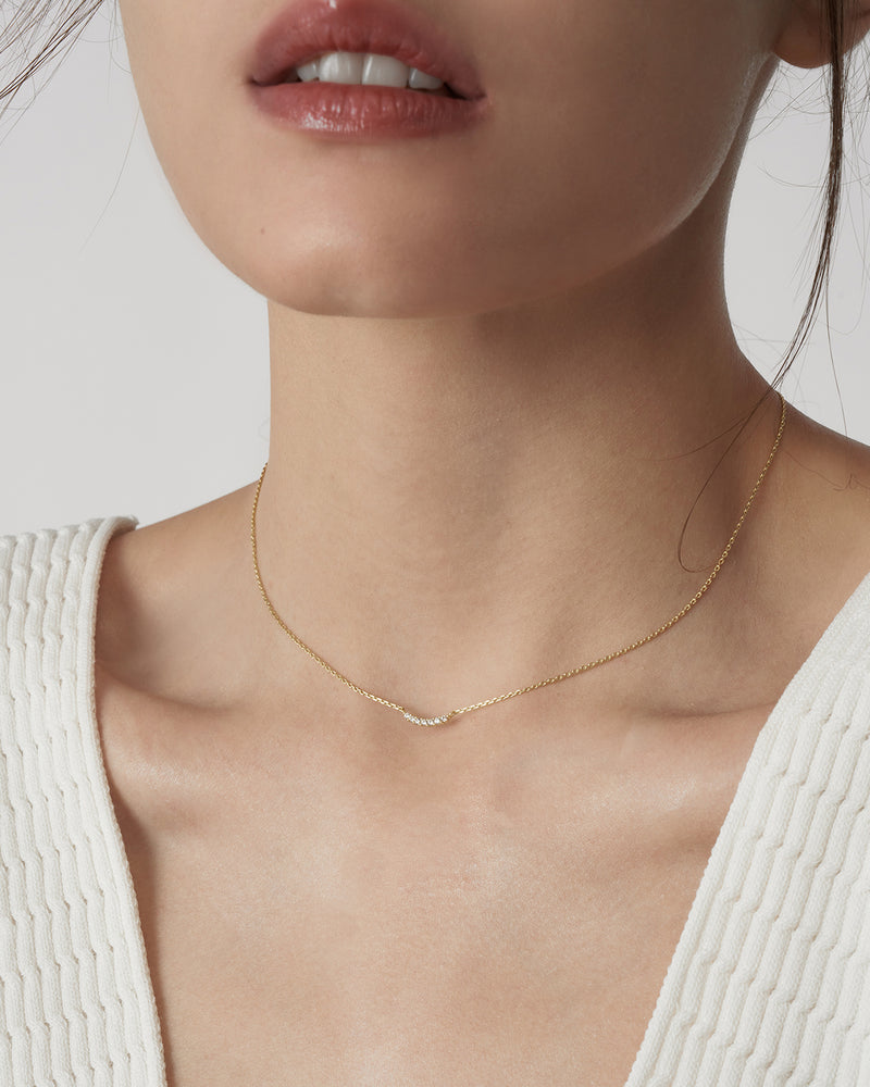Pave Smile Necklace