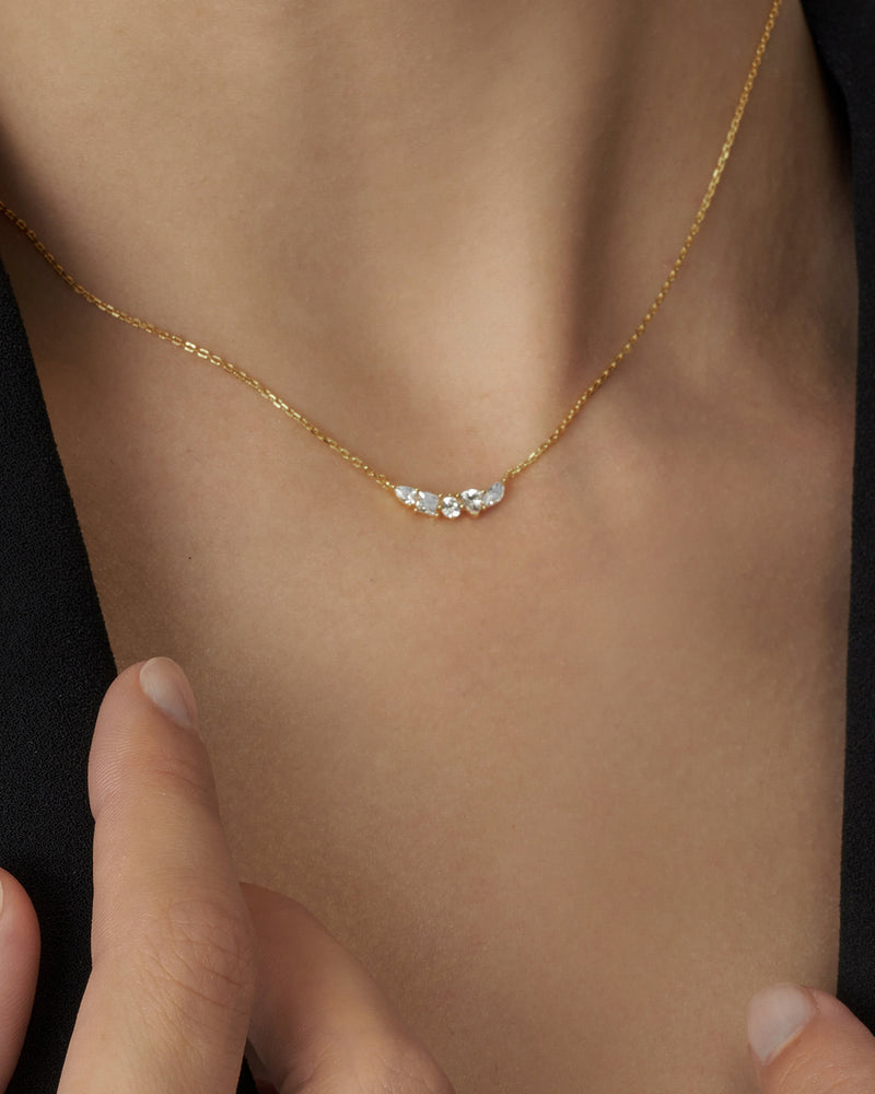 Gemstone Smile Necklace