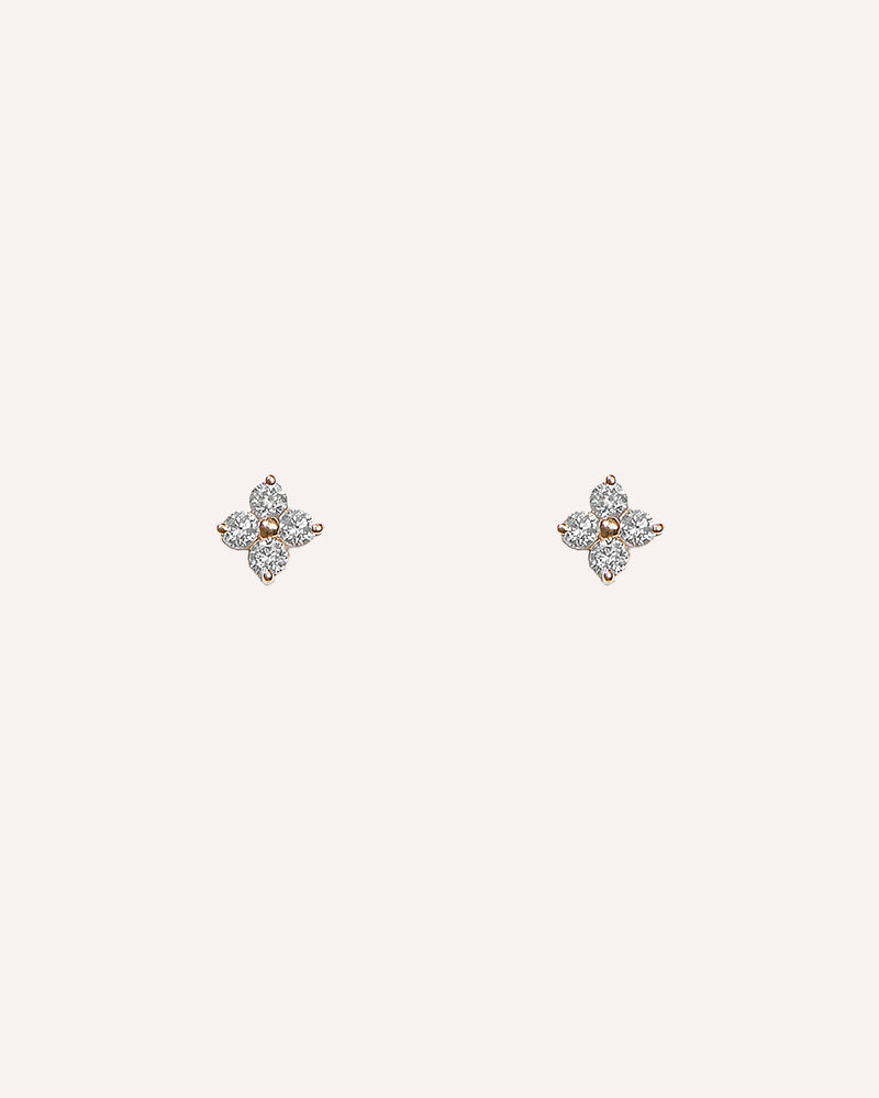 Diamond Clover Stud