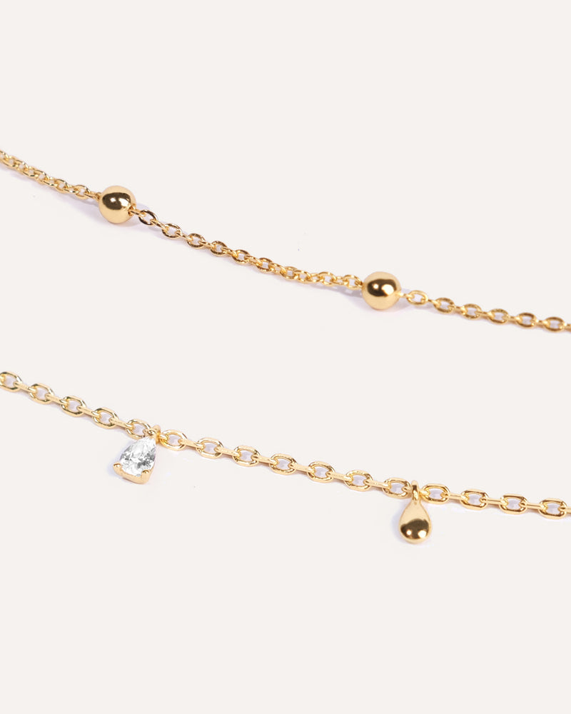Teardrop Layered Necklace