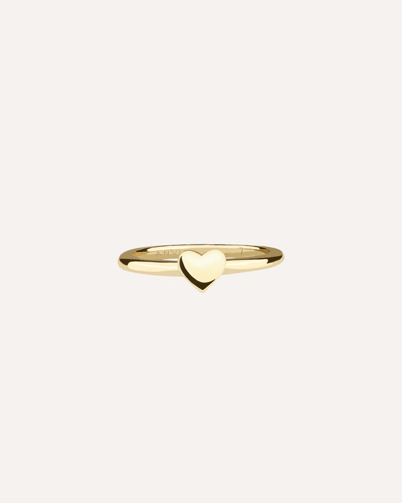 Heart Charm Ring