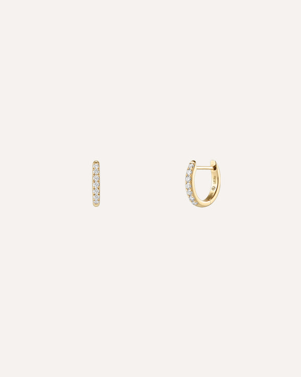 Diamond Mini Hoop Earrings