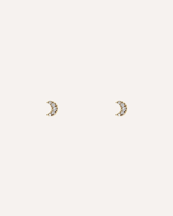 Moon Diamond Stud