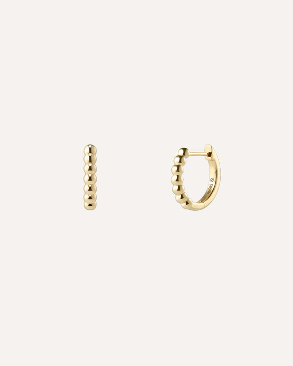 Beaded Hoop Earrings