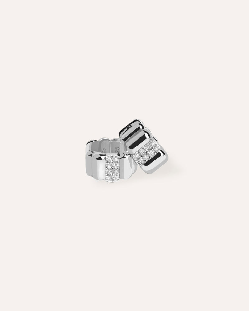 Cara Pave Bold Earrings