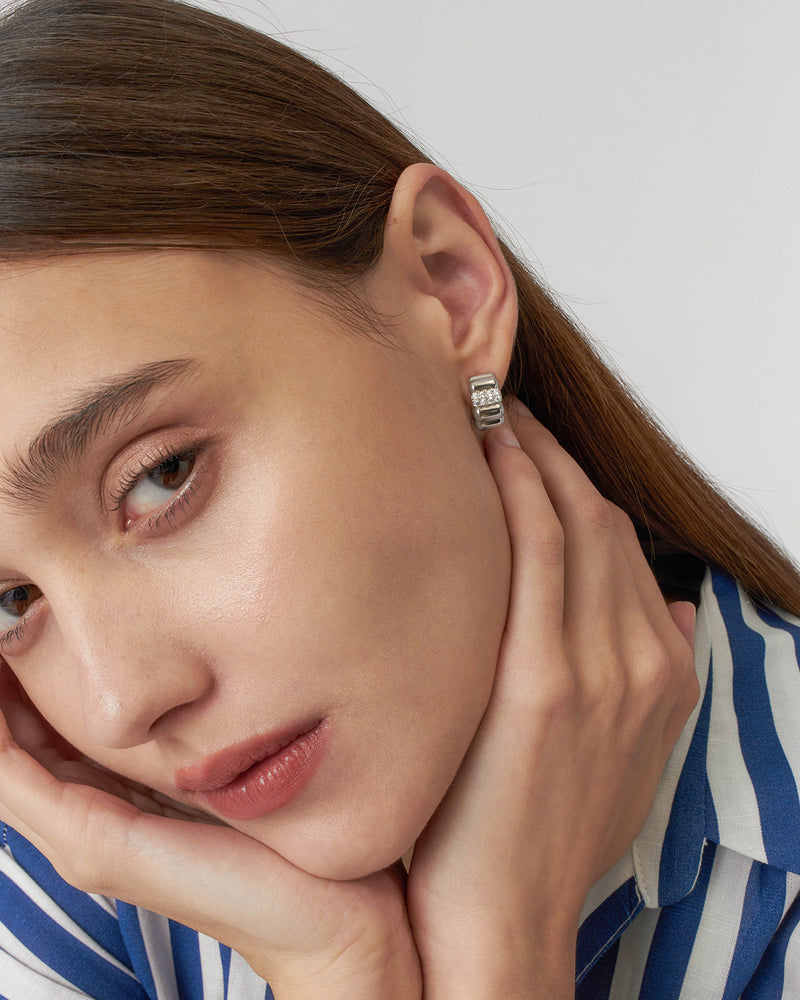 Cara Pave Bold Earrings