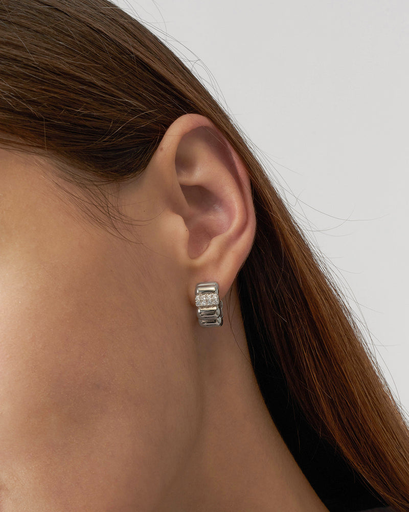 Cara Pave Bold Earrings