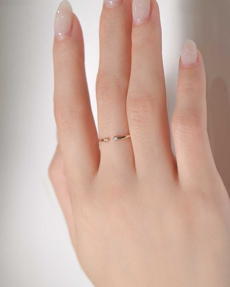 Diamond Open Ring