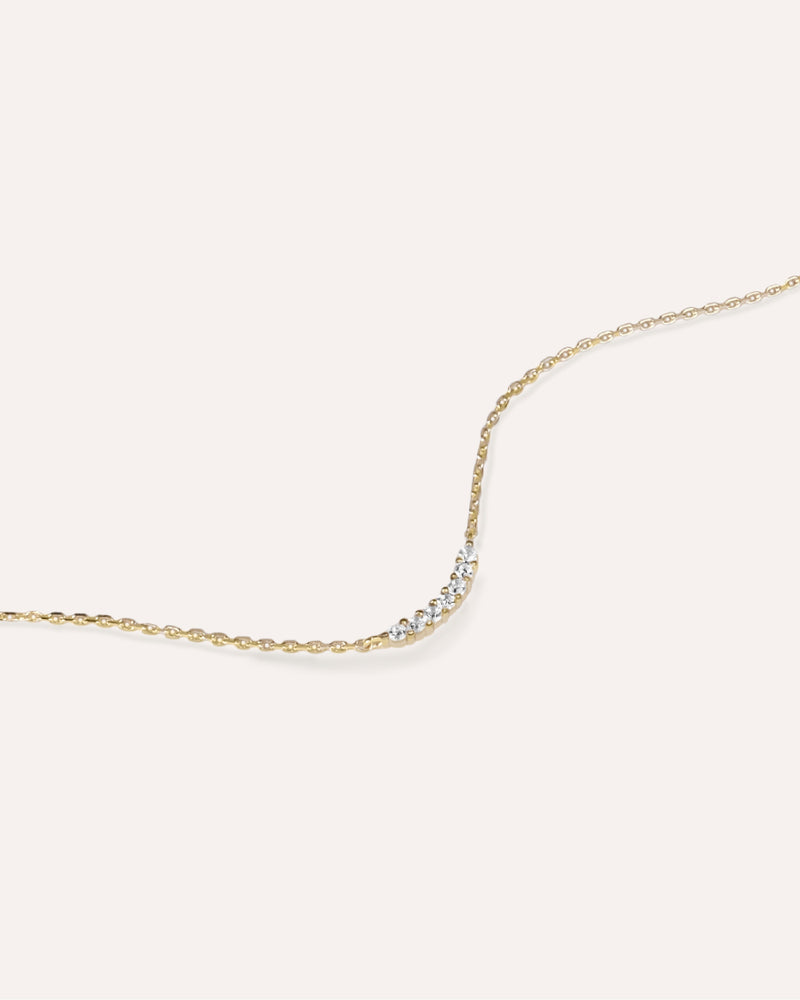 Pave Smile Necklace