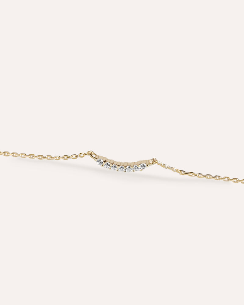 Pave Smile Necklace