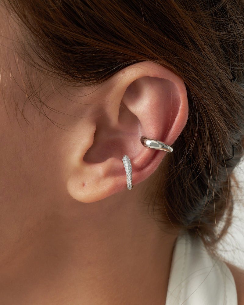 Wave Pave Earcuff