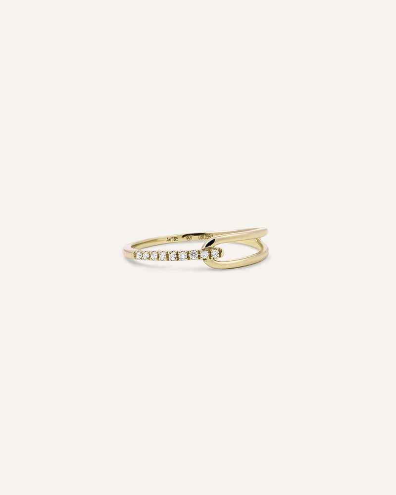 Diamond Intertwined Ring