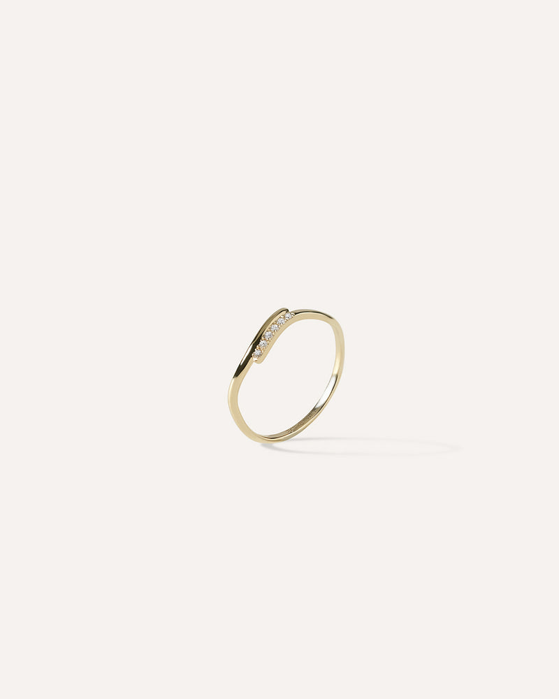 Overlap Wave Ring