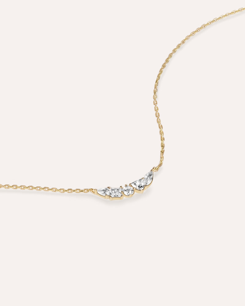 Gemstone Smile Necklace
