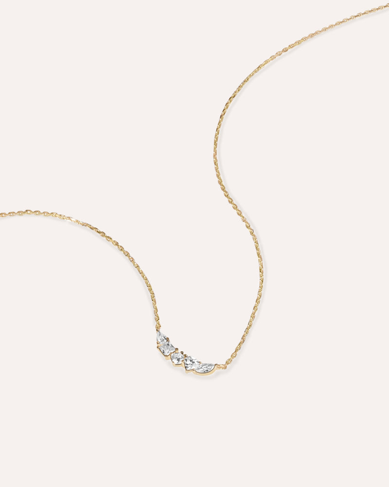 Gemstone Smile Necklace