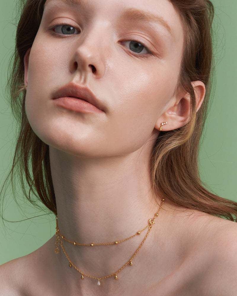 Teardrop Layered Necklace