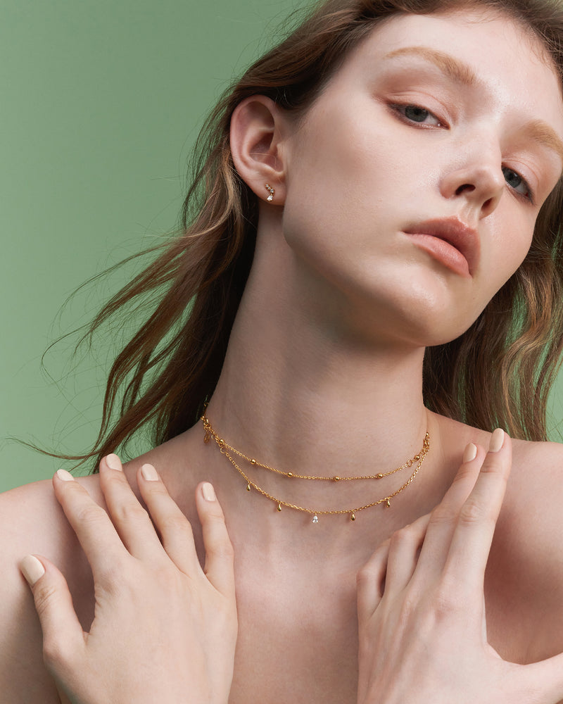 Teardrop Layered Necklace