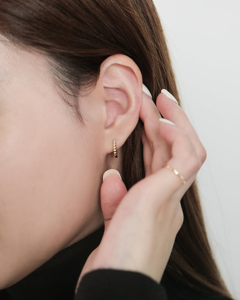 Beaded Hoop Earrings