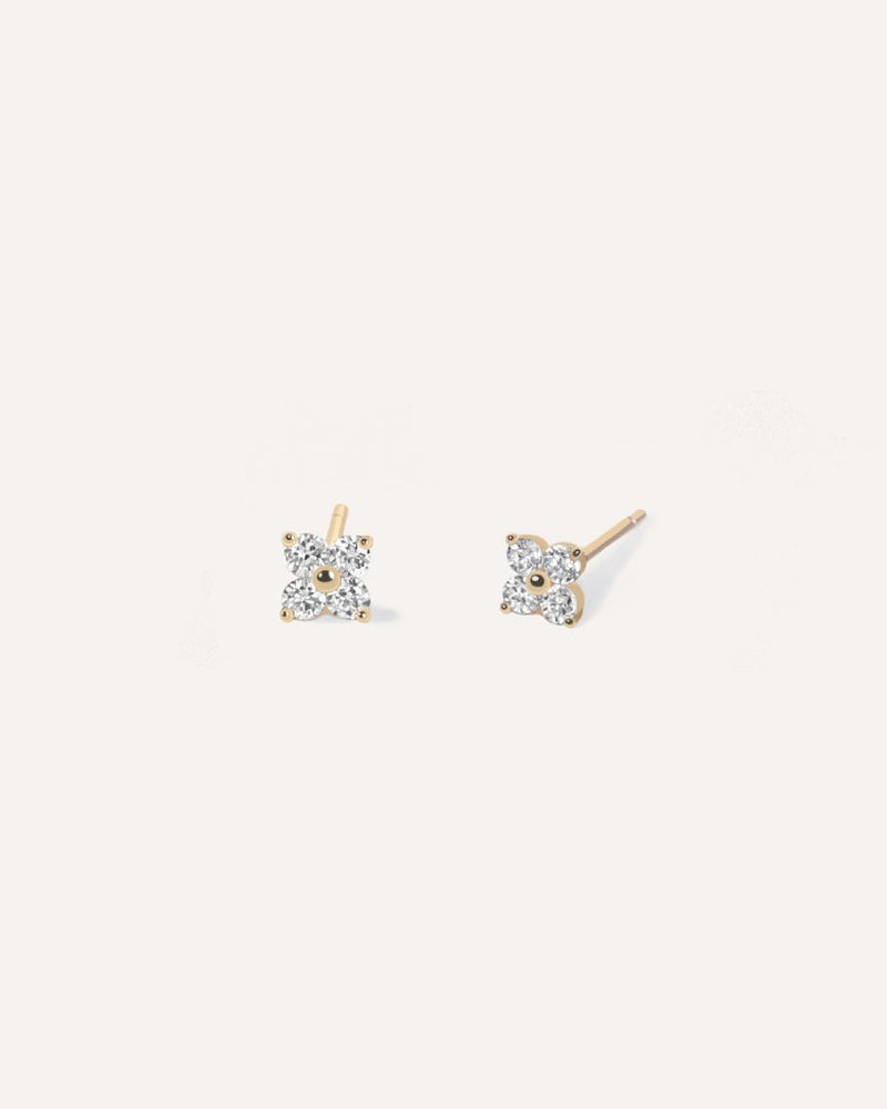 Diamond Clover Stud