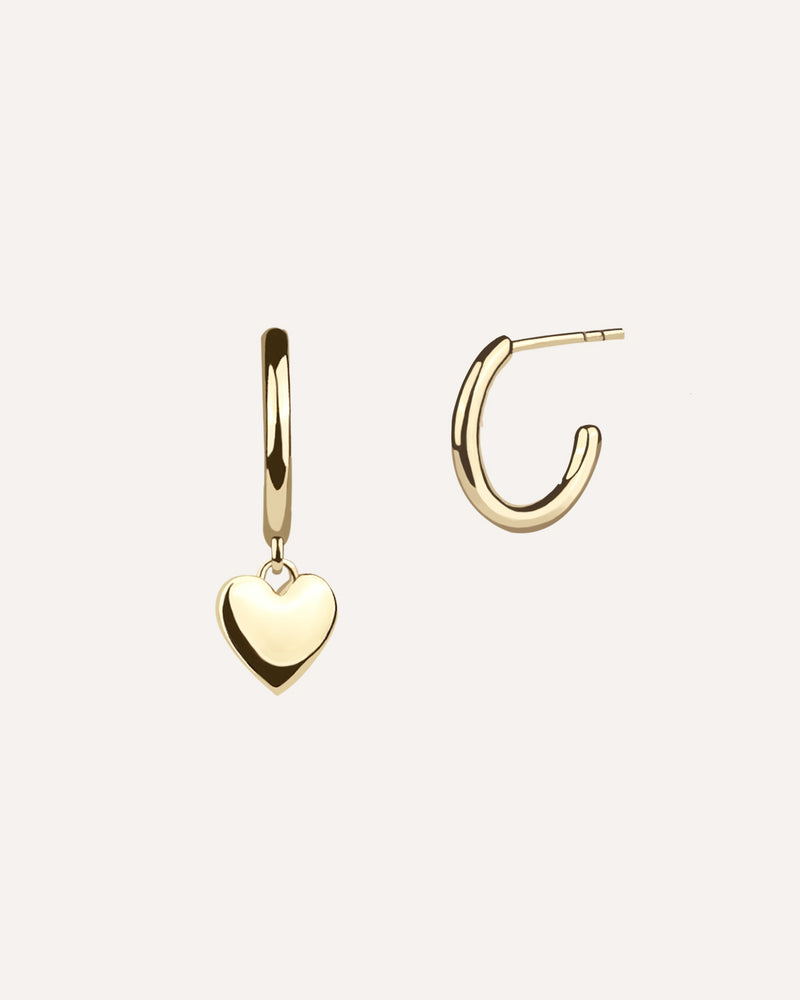 Heart Charm Earrings