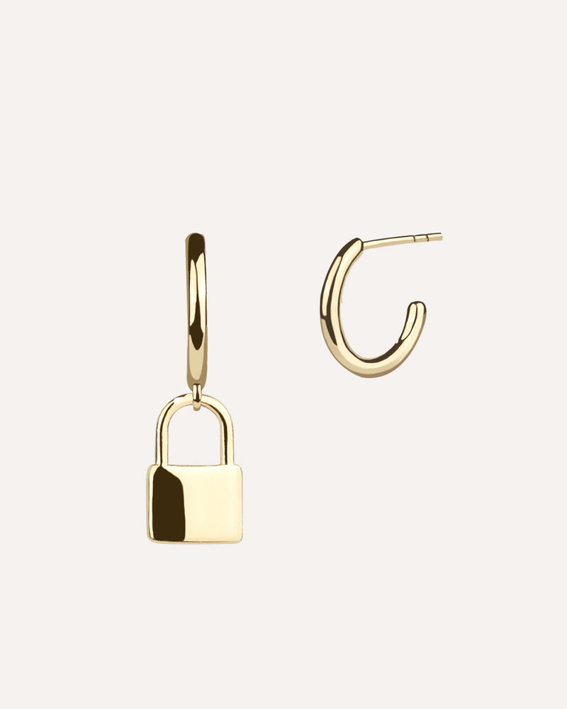 Lock Charm Earrings