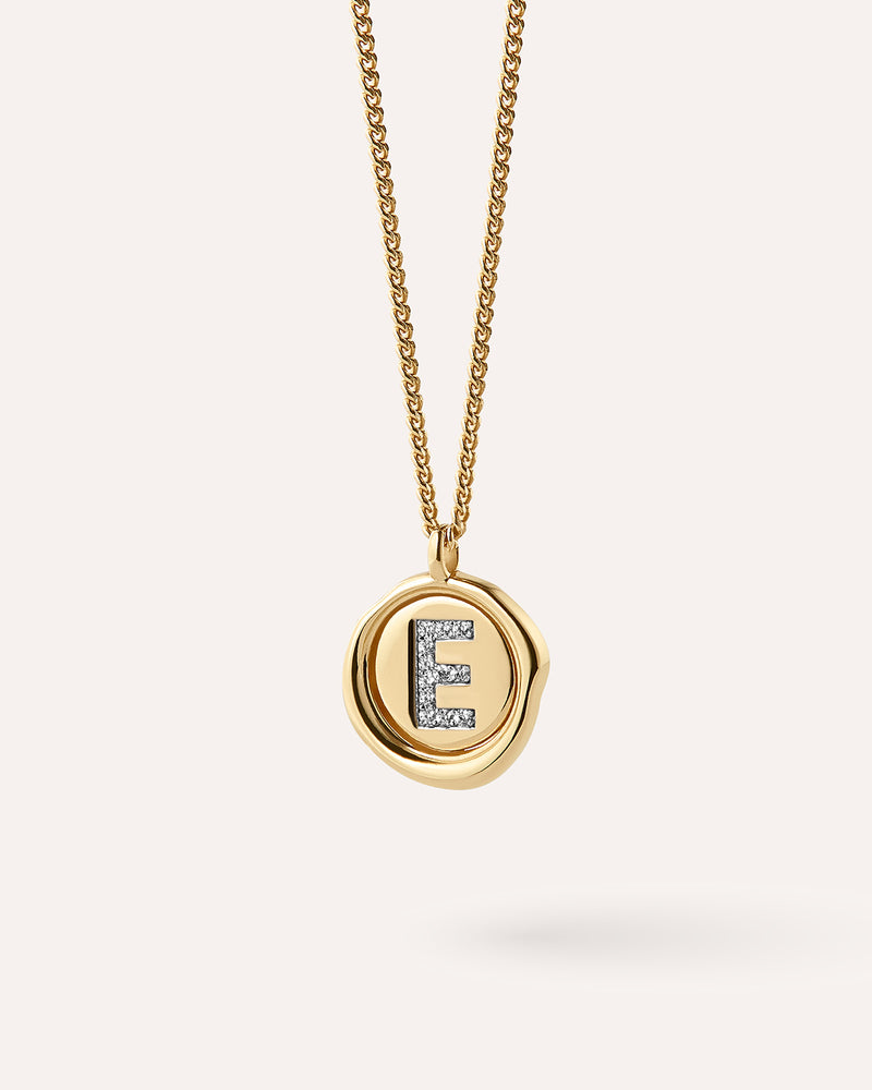 Wax Seal Initial Necklace