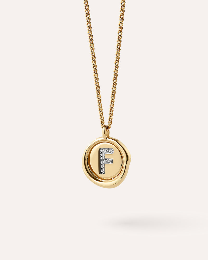 Wax seal on sale initial necklace