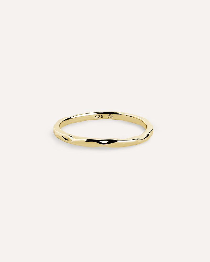 Hammered Thin Ring