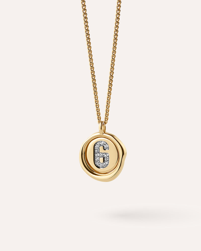 Wax Seal Initial Necklace