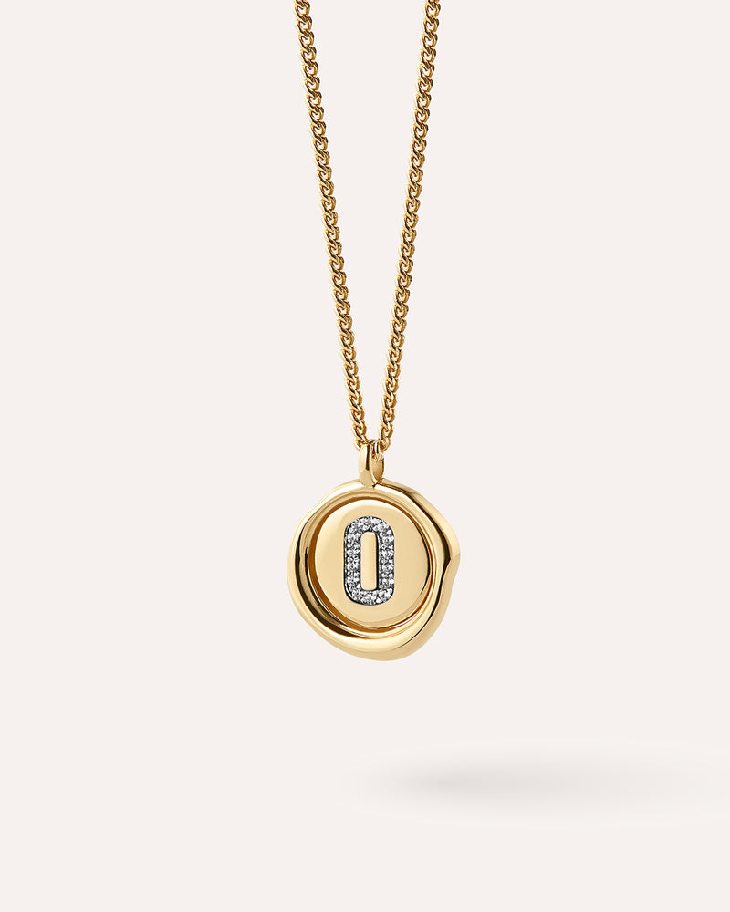 Wax Seal Initial Necklace