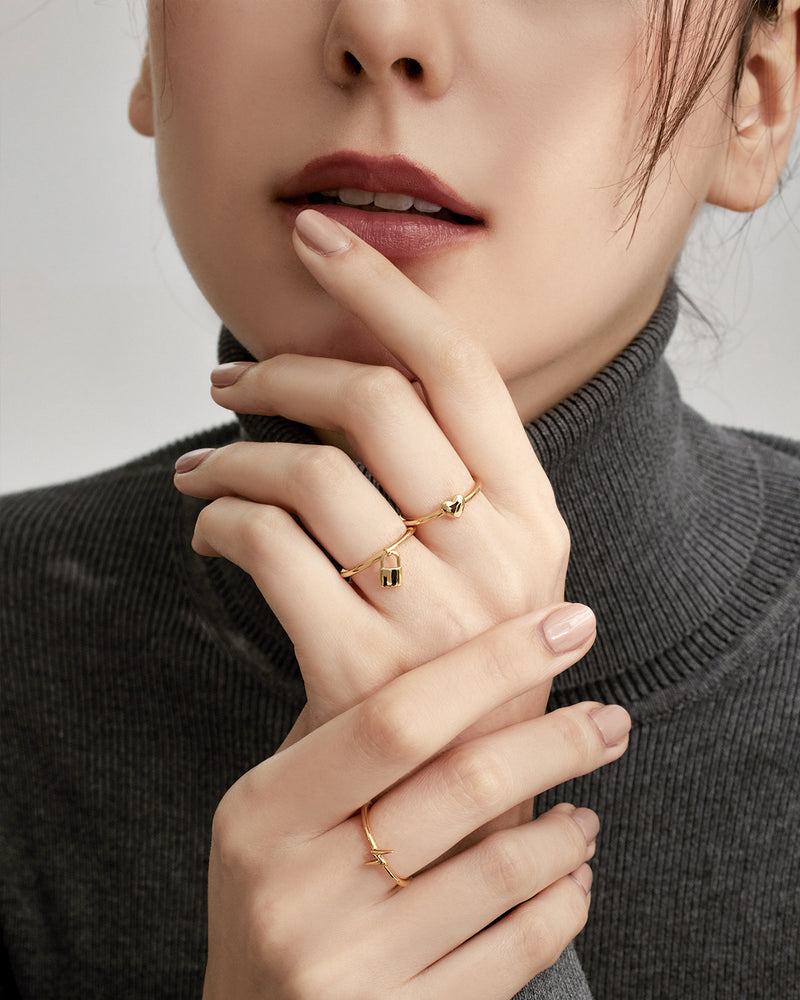 Heart Charm Ring