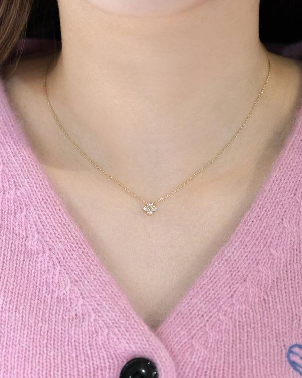 Four Leaf Clover Diamond Necklace
