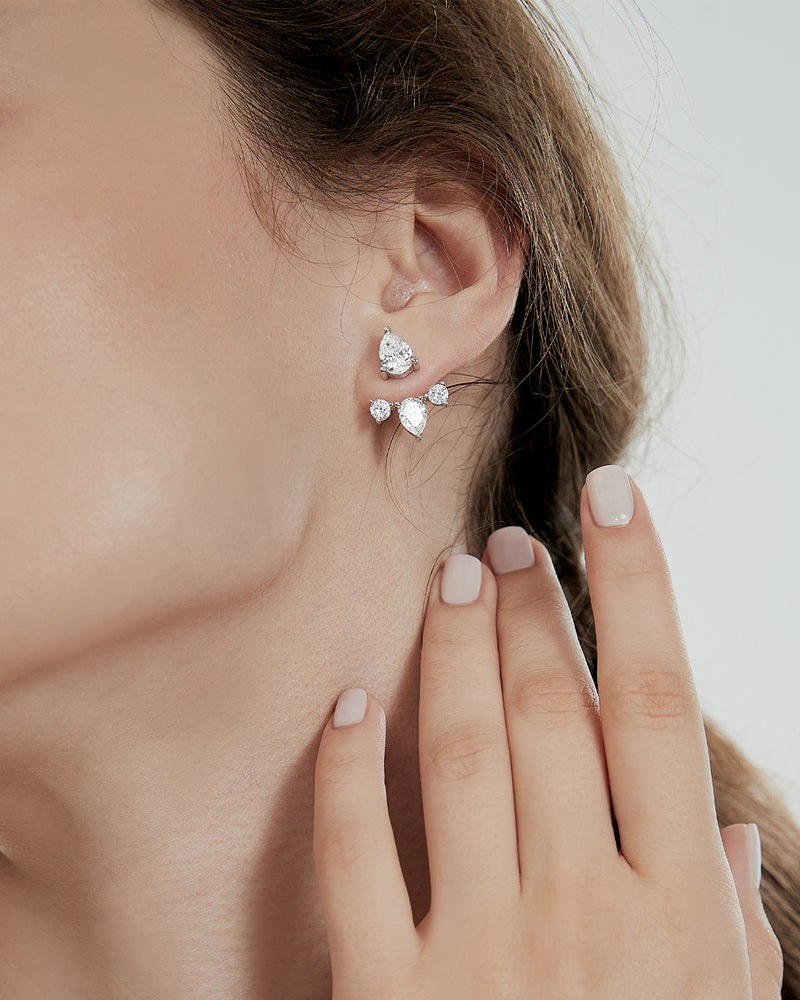 Sheen Ear Jacket Earrings