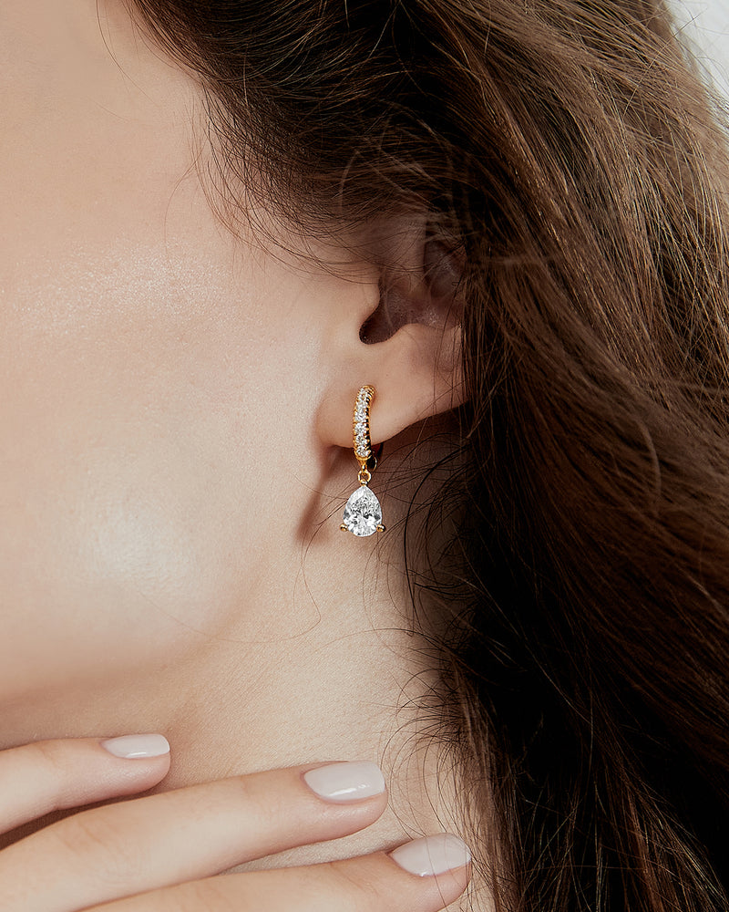 Sheen Drop Hoops