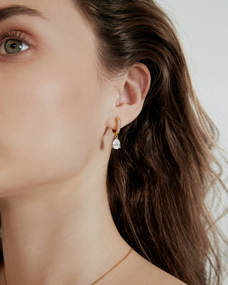 Sheen Drop Hoops